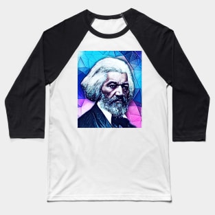 Frederick Douglass Snowy Portrait | Frederick Douglass Artwork 4 Baseball T-Shirt